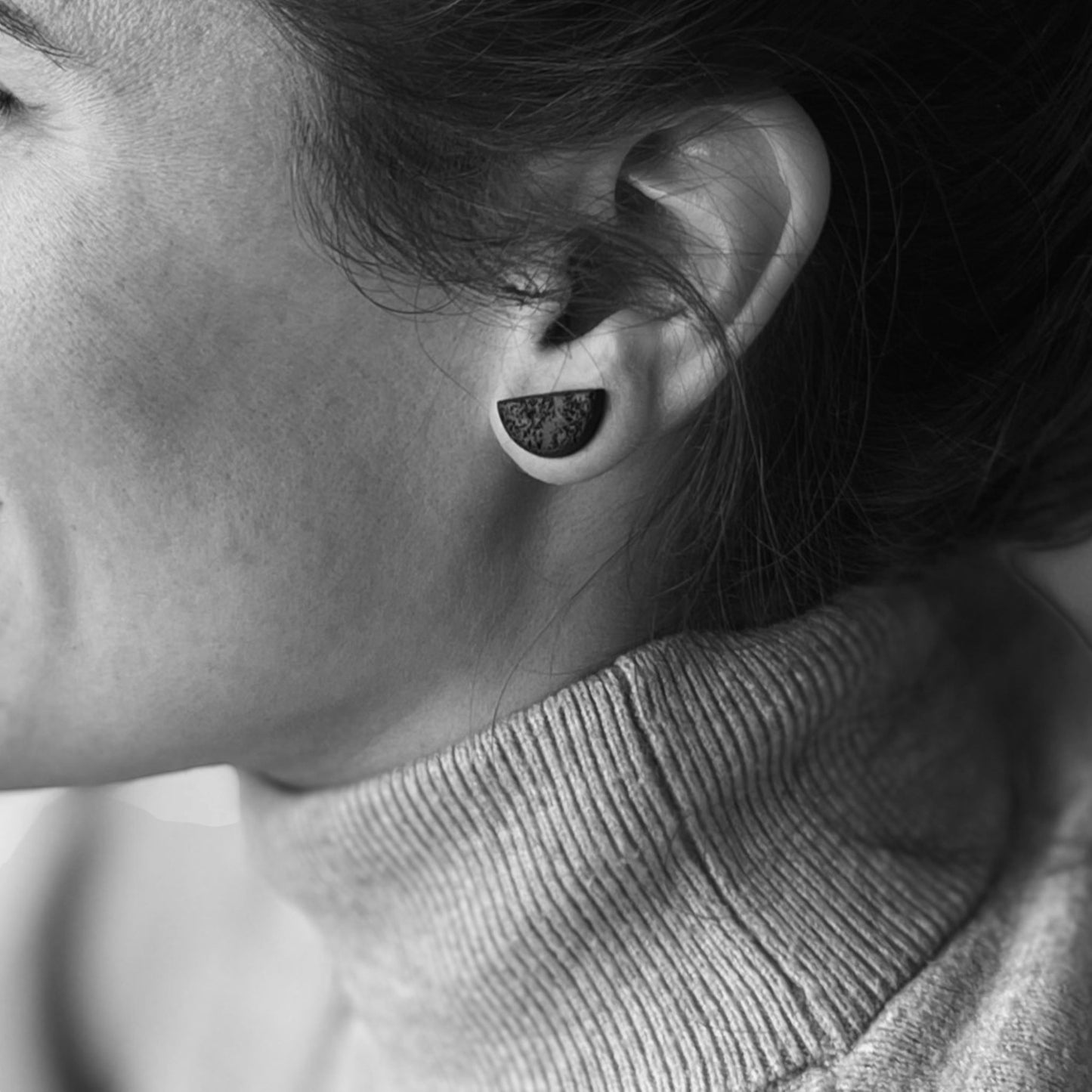 Black Volcan Earrings