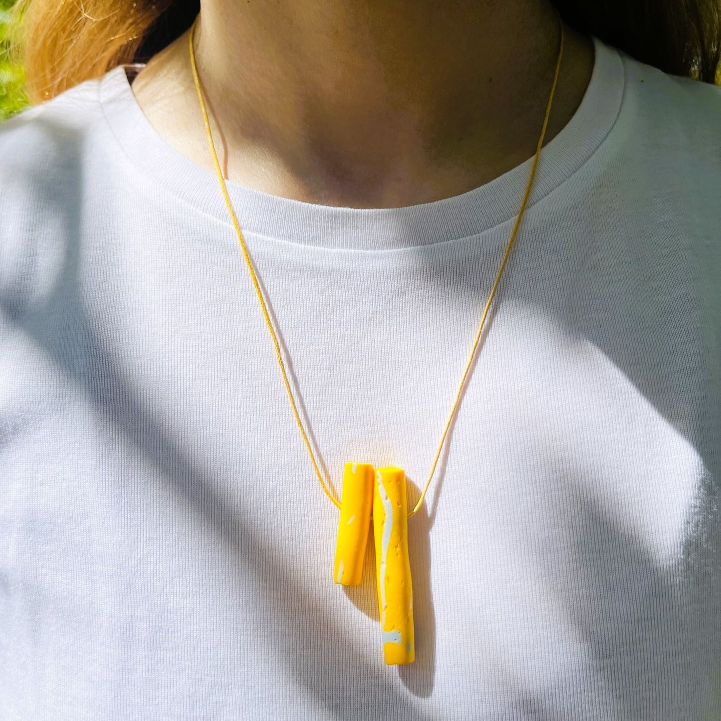 Helios Solyn Yellow & Light Blue Necklace