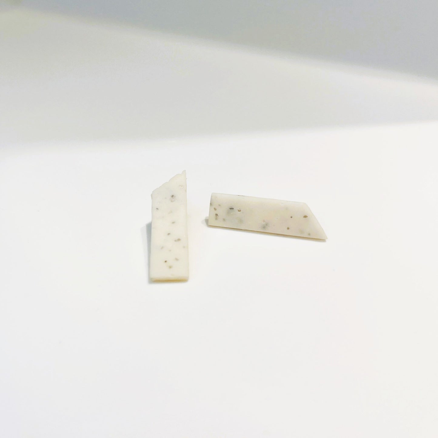 Linos White Earrings