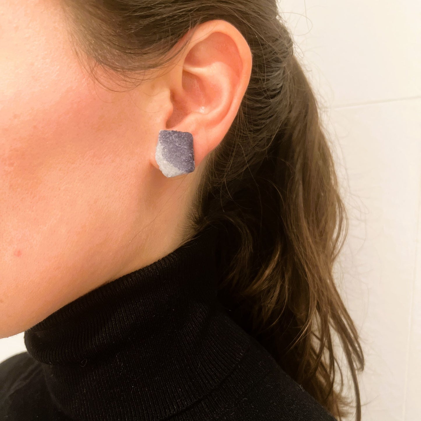 Salis Black & White Earrings