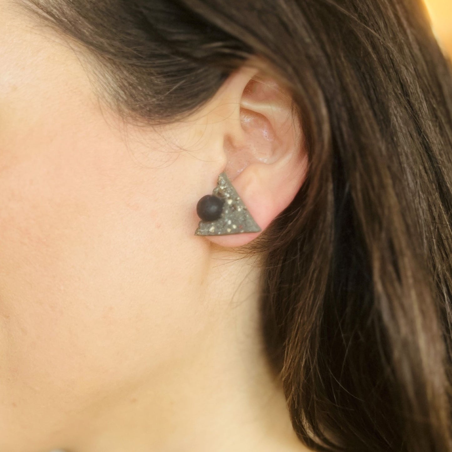 Ayr Brown & Black Earrings