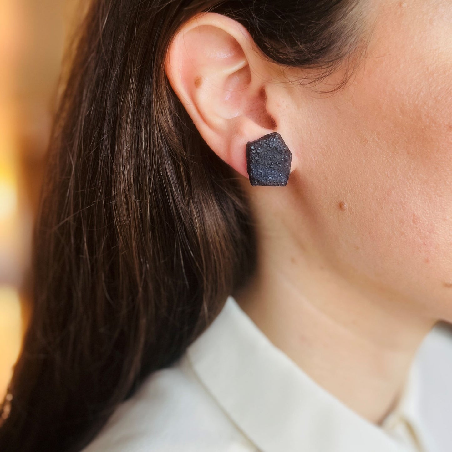 Salis Black Earrings