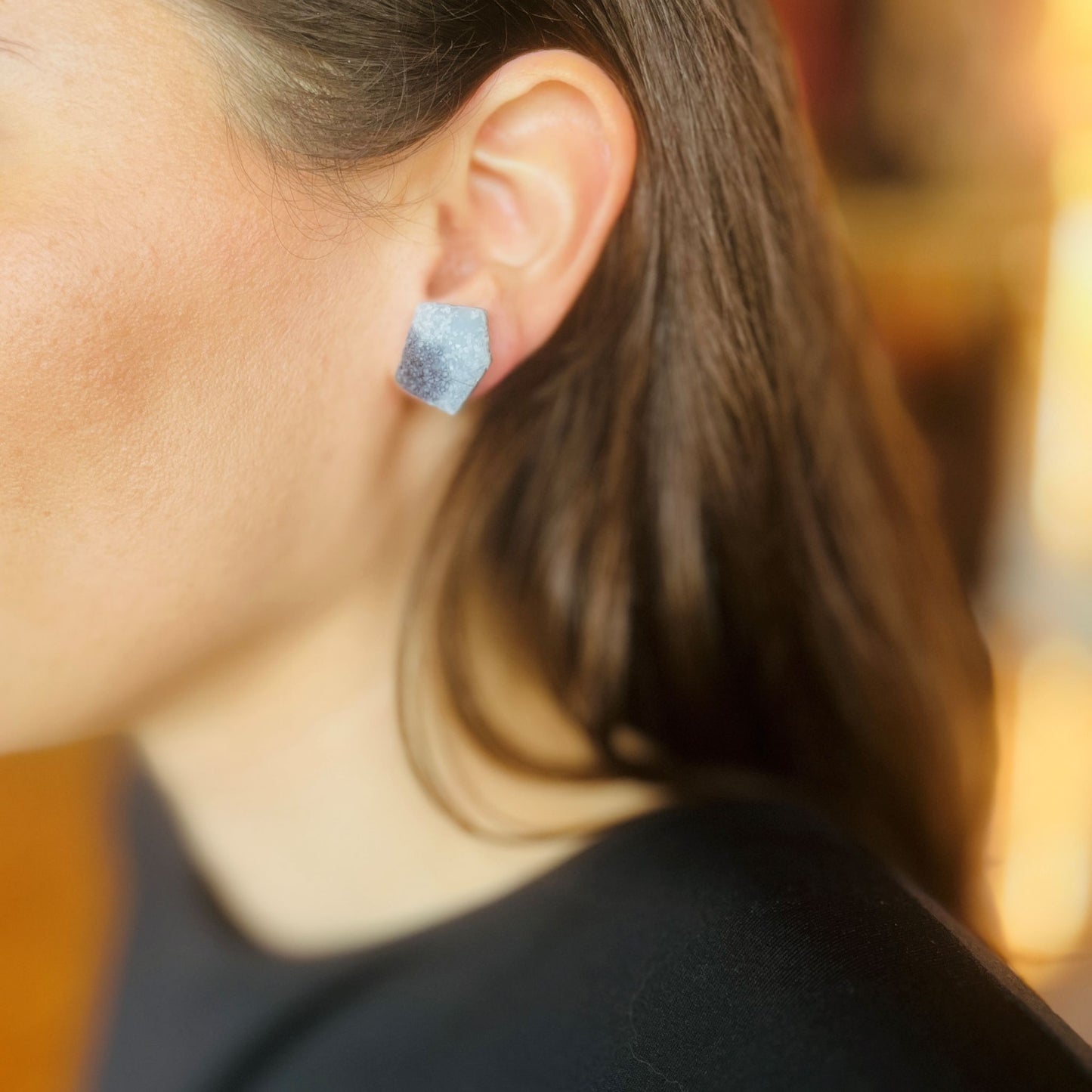 Salis Black & Grey Earrings