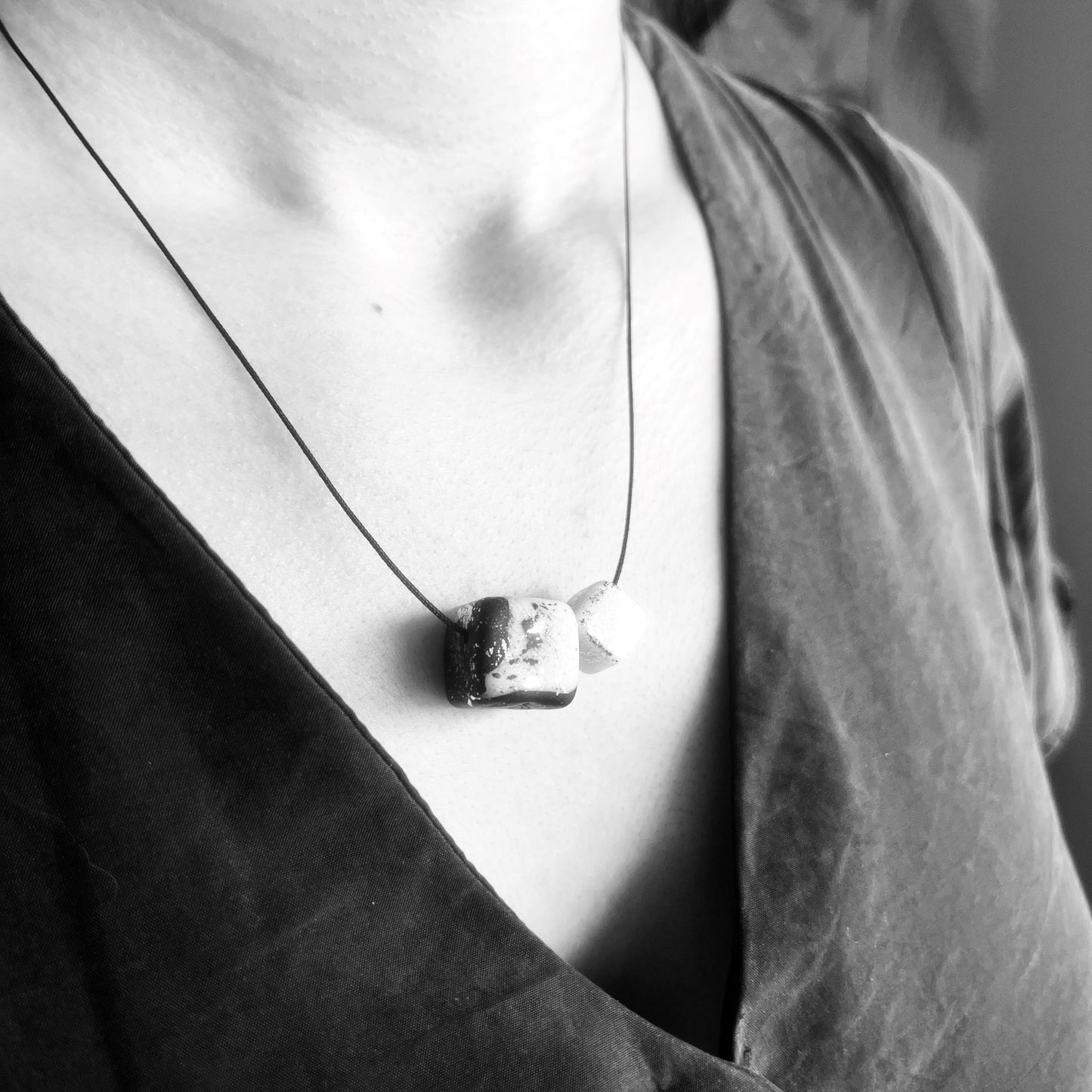 Melinthos Black & White Necklace