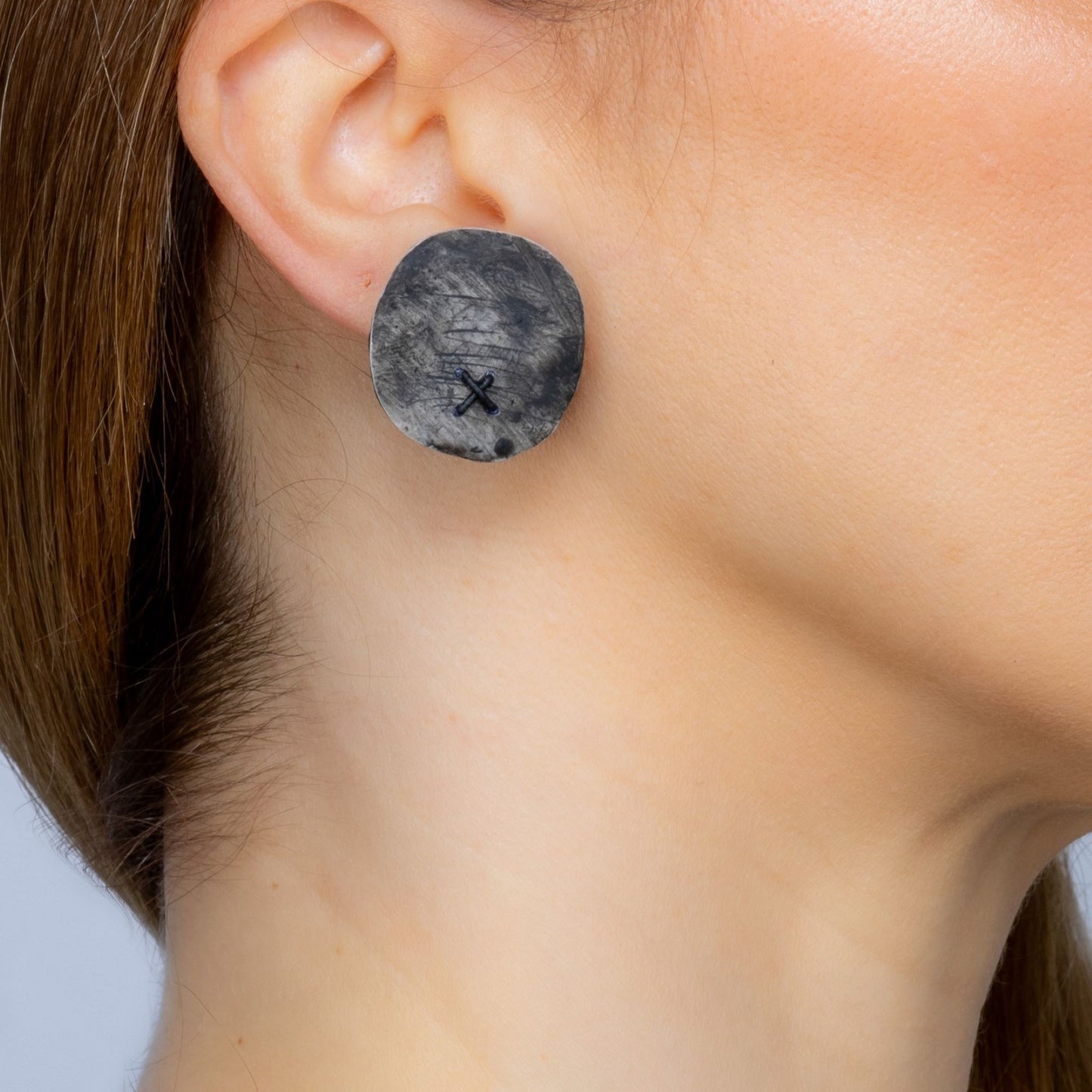 Agy Black Cord Earrings