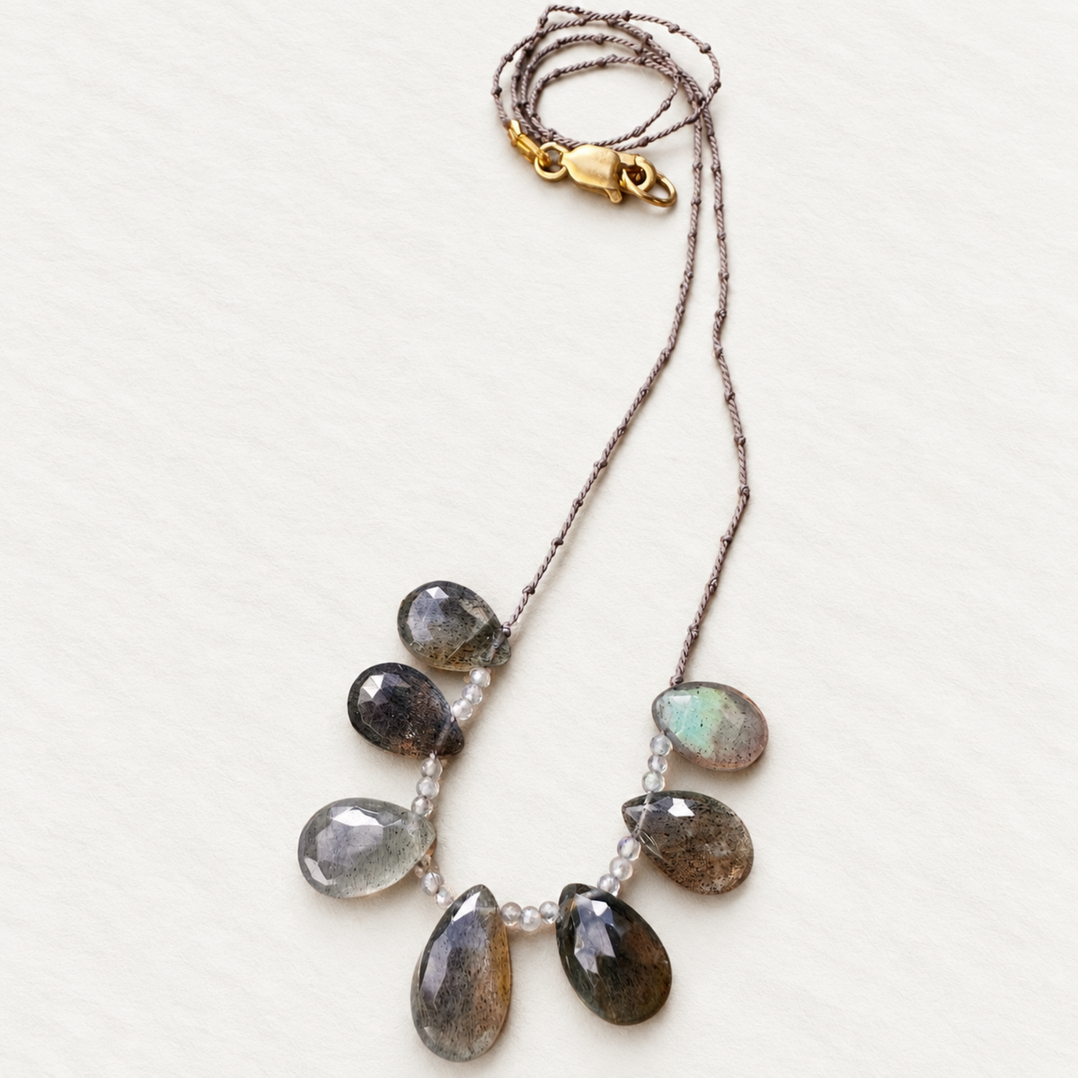 Labradorite Seven Drops Necklace