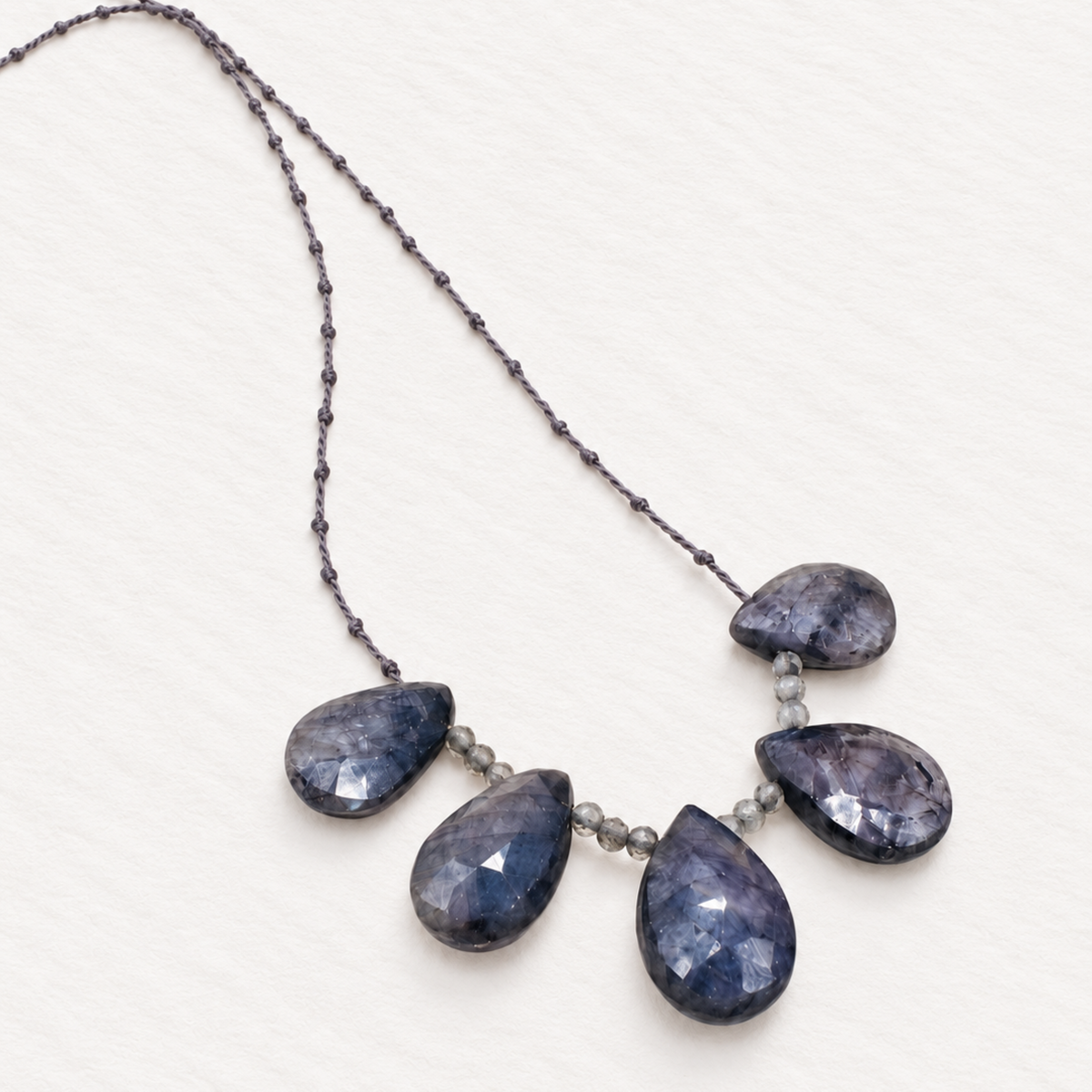 Sapphire Five Drops Necklace