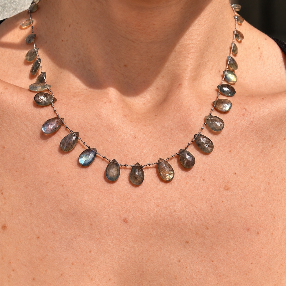 Labradorite Cascade Necklace