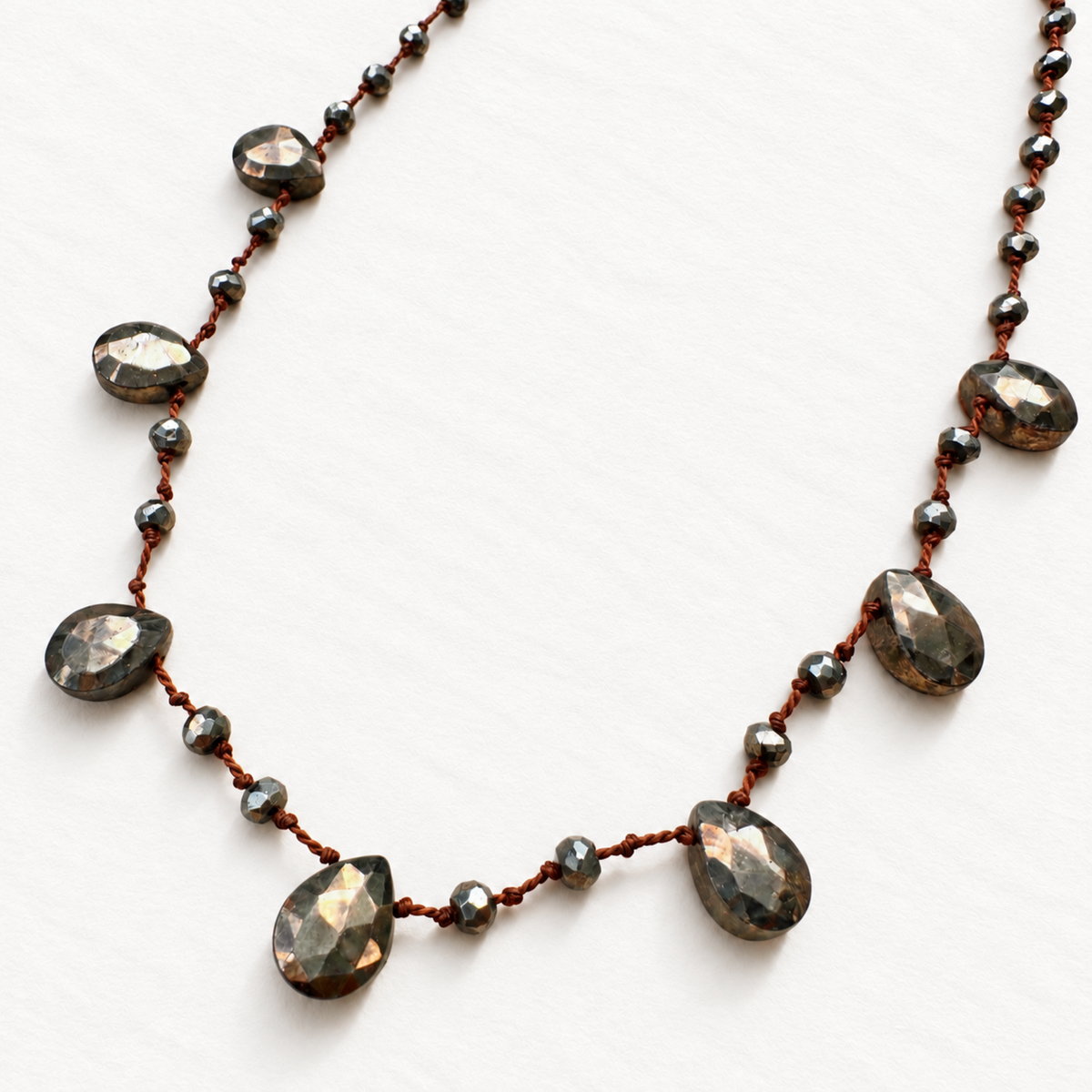 Pyrite Cascade Necklace