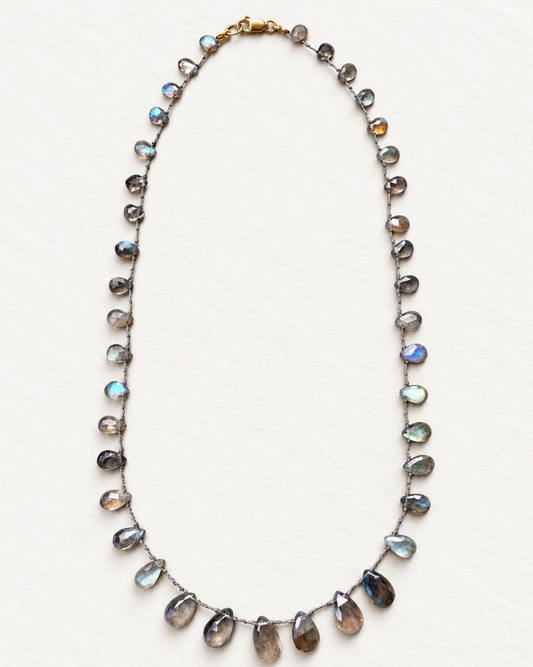 Labradorite Drops Necklace