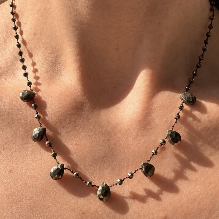 Pyrite Cascade Necklace