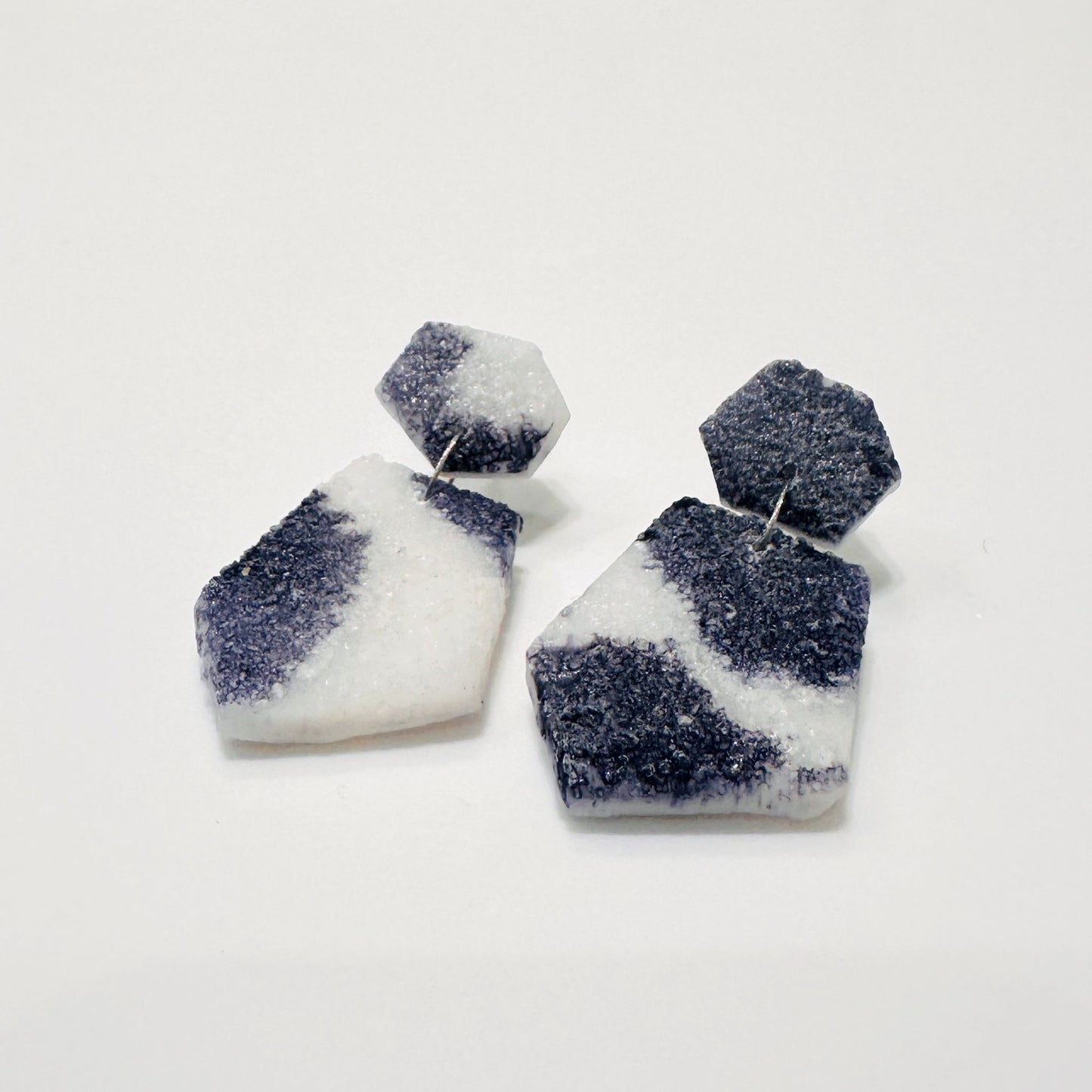 Alos Black & White Earrings