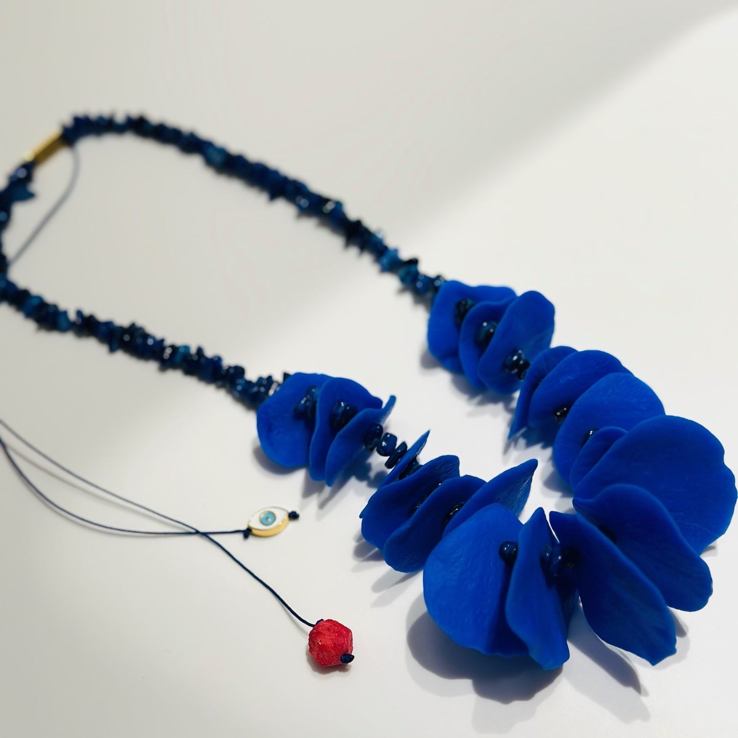 Coral Blue Lepsiron Necklace